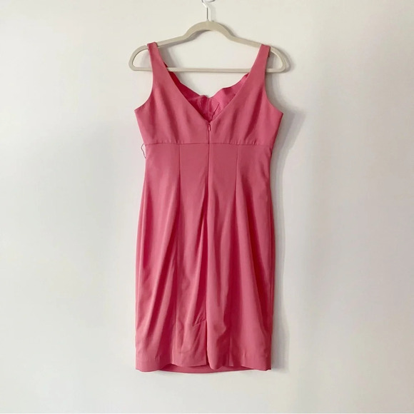 L’Agence Bodycon Knee Length Midi Dress Pink Size 6 BarbieCore Coquette Feminine - Picture 5 of 11